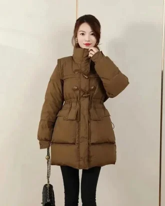 2025 Thickened 90% Duck Down Jacket Women High-end Women's Mid Length Down Coats Winter Clothes for Women Doudoune Femme