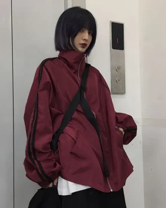 Jackets Women Chic Harajuku Sun-proof Spring Couples Jacket Zipper High Street All-match Popular Teens Outwear