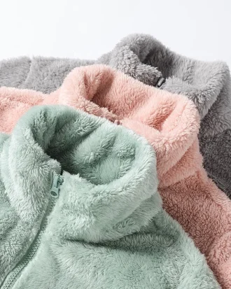 Best Selling Fleece Women Jacket Warm Tops for Spring Autumn Winter Home Coats Female Jackets 2025