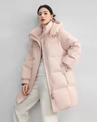 2025 New Winter Women Long Parkas Pockets Thick Warm Hooded Down Cotton Coat Female Loose Puffer Jackets Windproof Snow Overcoat