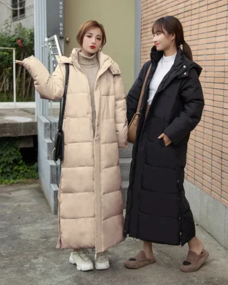 Korean Down Padded Jacket Women With Hood Jacket Winter Coat Cultivate Morality Fashion Eiderdown Hoodie With Thick