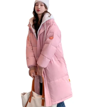 2025 Woman Thickened Outwear Cotton Padded Parkas Women's Fashion Hoodies Ladies Coats Winter Warm Long Jacket
