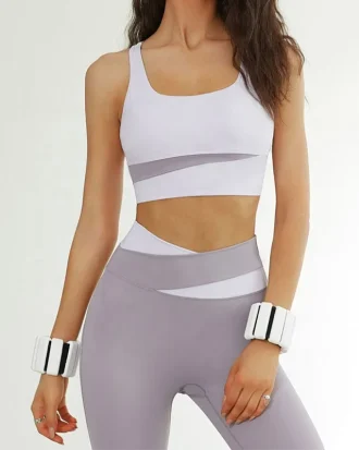 Splicing Seamless Yoga Set Gym Clothing Workout Clothes for Women Tracksuit Gym Set High Waist Sport Outfit Yoga Fitness Suit