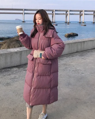 Hot Sale Winter Women Jackets X-long Parkas Hooded Cotton Padded Female Coat High Quality Warm Outwear Parka for Womens